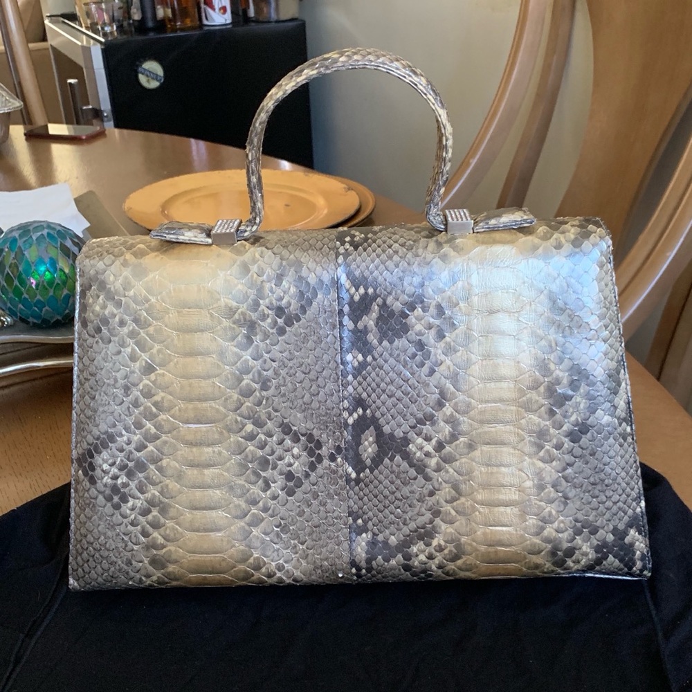 St. John Python Top Handle Bag - image 3